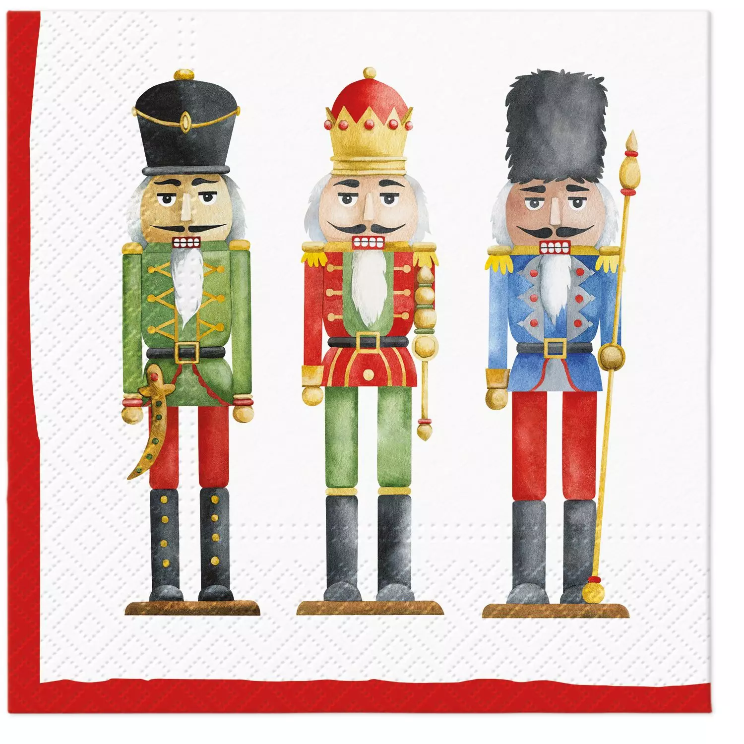 Șervețel - Nutcrackers Soldiers - 33x33 cm 1 Șervețel - Nutcrackers Soldiers - 33x33 cm