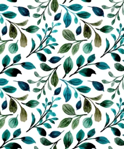 Șervețel - Petrol branches pattern - 33x33 cm