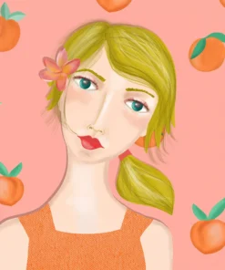 Șervețel - Sally with Oranges - 33x33 cm