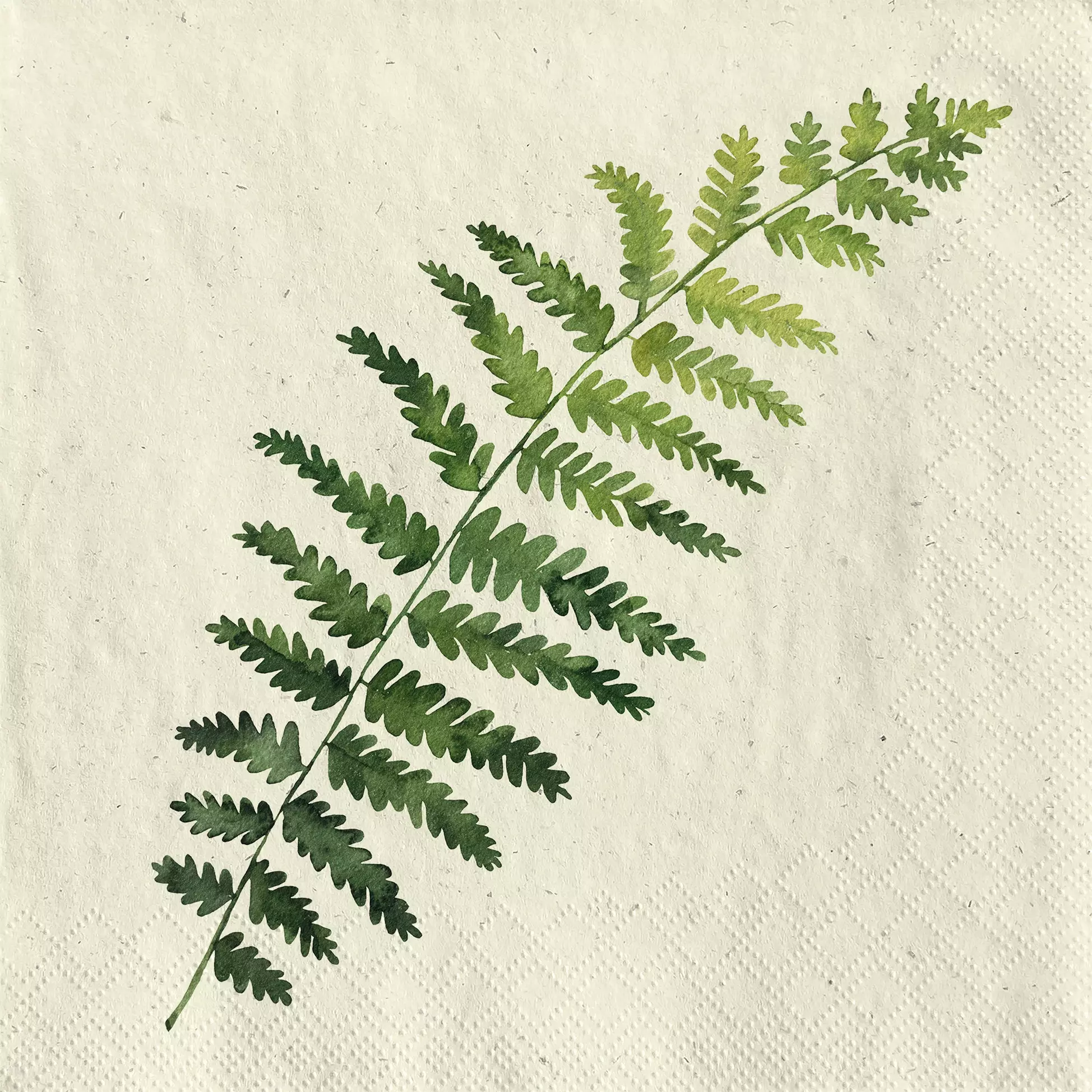 Șervețel - Single fern - 33x33 cm 1 Șervețel - Single fern - 33x33 cm