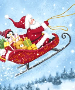 Șervețel - Sleigh Ride - 33x33 cm
