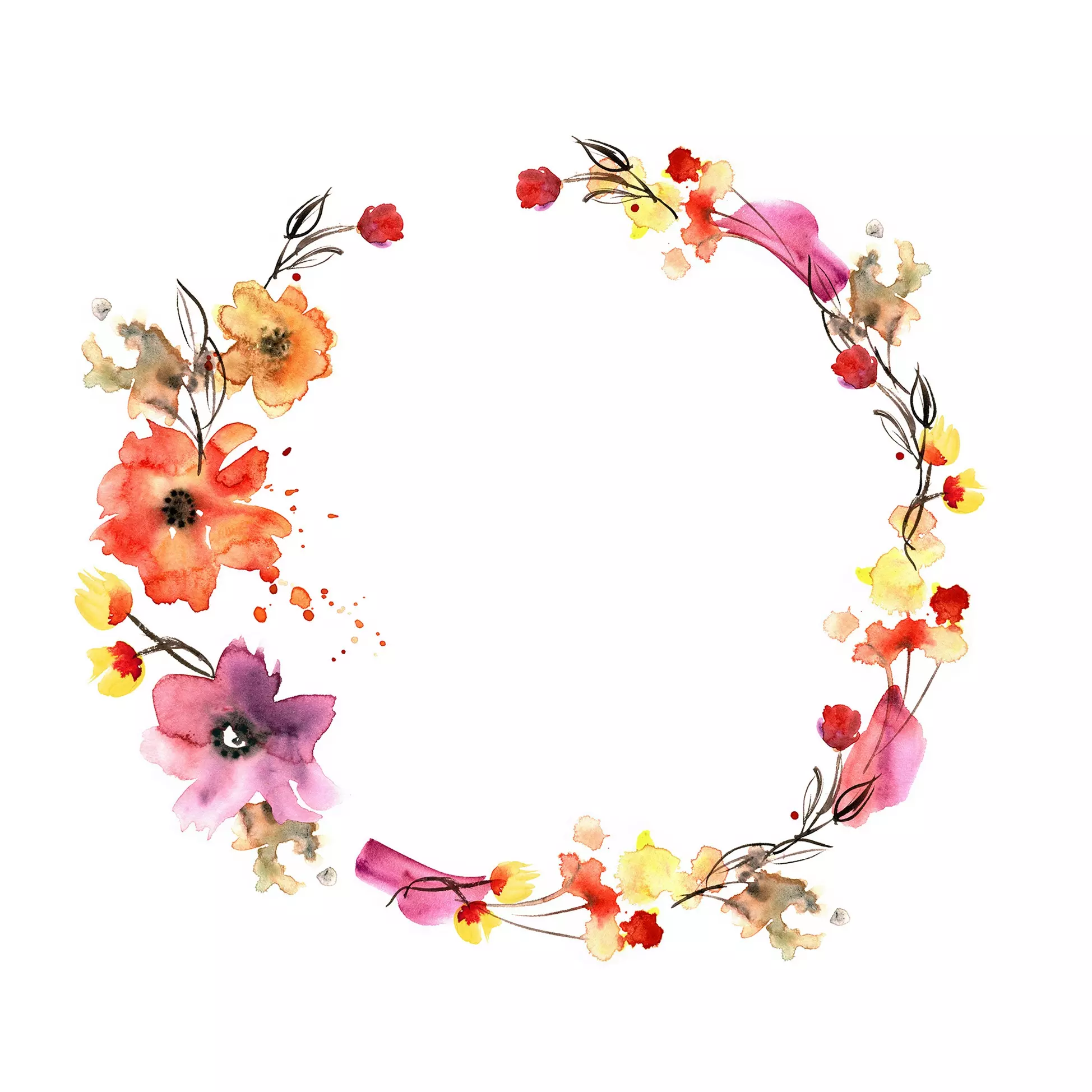 Șervețel - Summer wreath - 33x33 cm 1 Șervețel - Summer wreath - 33x33 cm