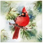 Șervețel - Winter Cardinal - 33x33 cm