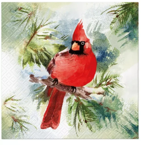 Șervețel - Winter Cardinal - 33x33 cm 1