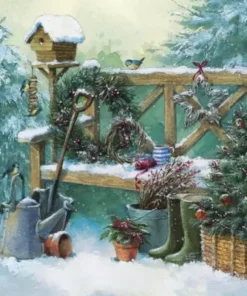 Șervețel - Winter Gardening - 33x33 cm