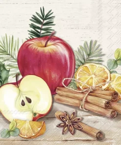 Șervețel - Apple Cinnamon - 33x33 cm