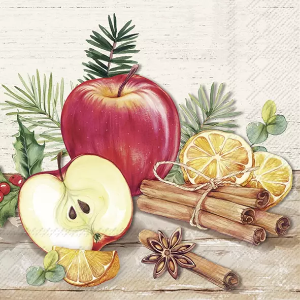 Șervețel - Apple Cinnamon - 33x33 cm 1 Șervețel - Apple Cinnamon - 33x33 cm