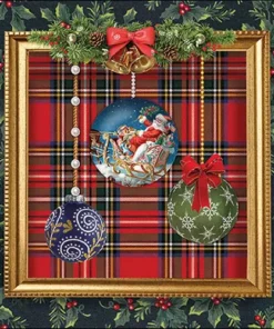 Șervețel - Baubles in Frame - 33x33 cm