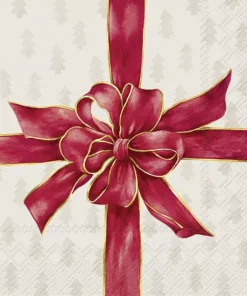 Șervețel - Christmas Bow - 33x33 cm
