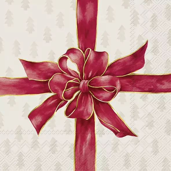 Șervețel - Christmas Bow - 33x33 cm 1 Șervețel - Christmas Bow - 33x33 cm