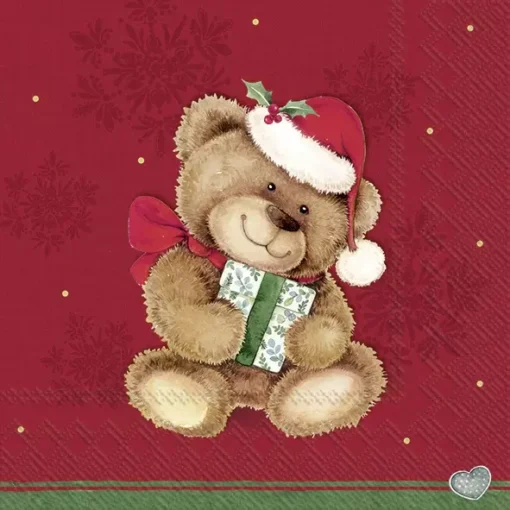 Șervețel - Christmas Teddy - 33x33 cm 1