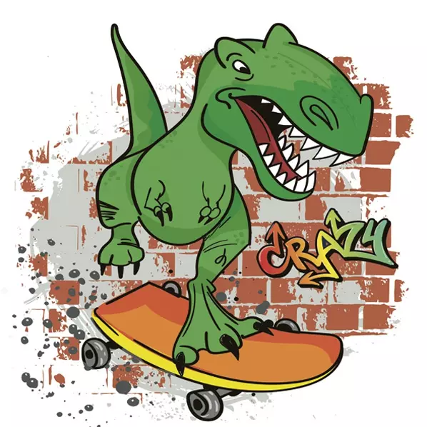 Șervețel - Crazy Dino - 33x33 cm 1 Șervețel - Crazy Dino - 33x33 cm