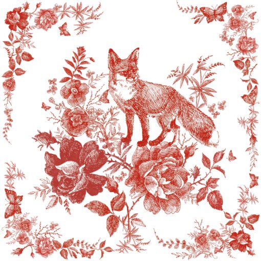 Șervețel - Fairytale Fox red - 33x33 cm 1