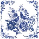 Șervețel - Fairytale Pheasant blue - 33x33 cm