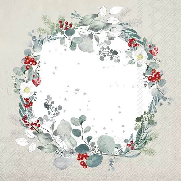 Șervețel - Felina Wreath - 33x33 cm 1 Șervețel - Felina Wreath - 33x33 cm