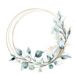 Șervețel - Golden Leaves Wreath - 33x33 cm