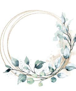 Șervețel - Golden Leaves Wreath - 33x33 cm