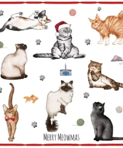 Șervețel - Merry Meowmas - 33x33 cm