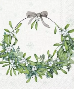 Șervețel - Mistletoe Wreath - 33x33 cm