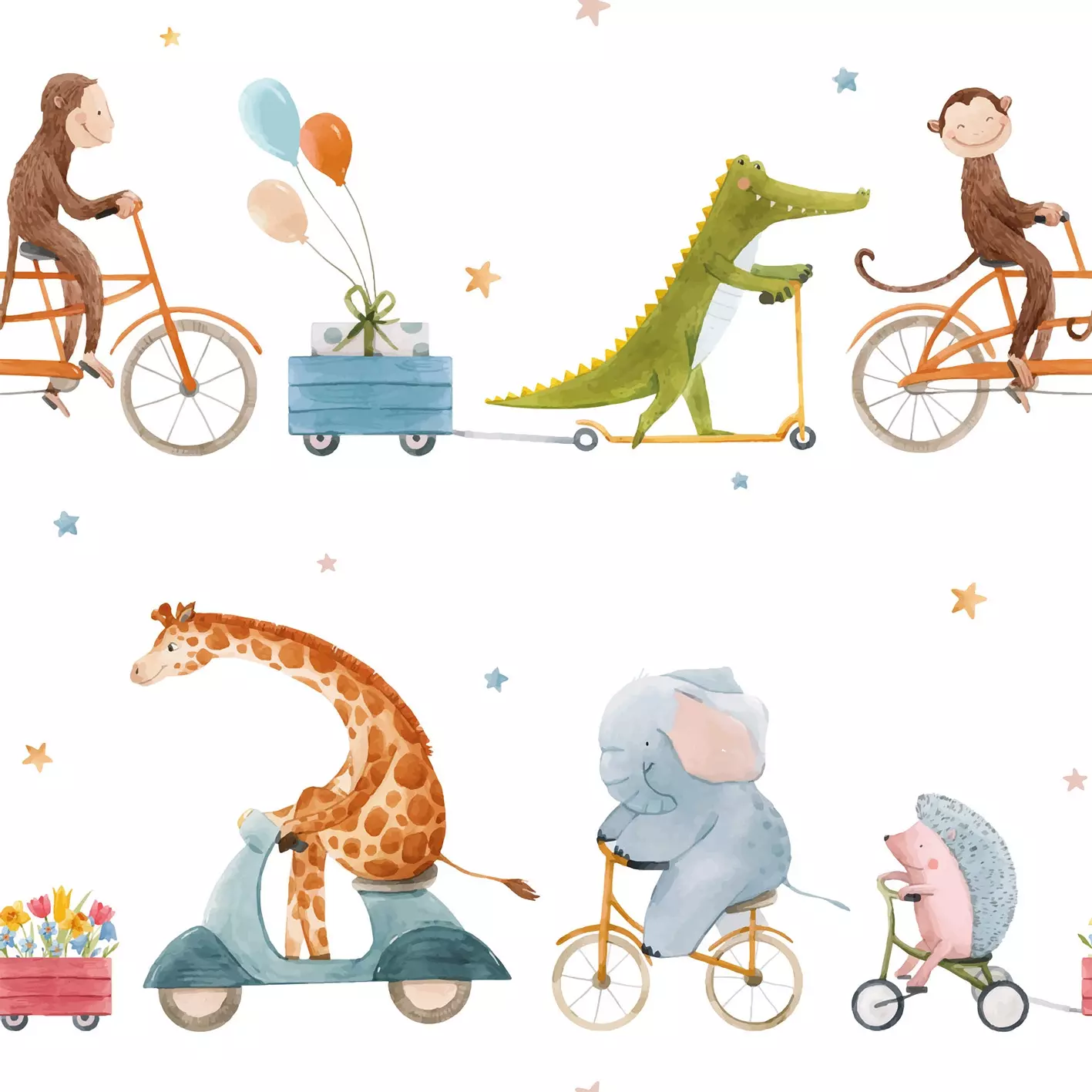 Șervețel - Moving Animals - 24x24 cm 1 Șervețel - Moving Animals - 24x24 cm