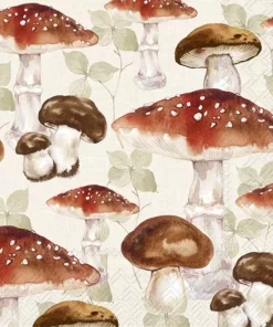 Șervețel - Mushroom Allover - 33x33 cm
