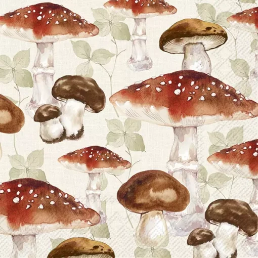 Șervețel - Mushroom Allover - 33x33 cm 1