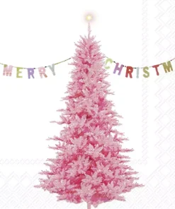 Șervețel - Neon Xmas Tree - 33x33 cm