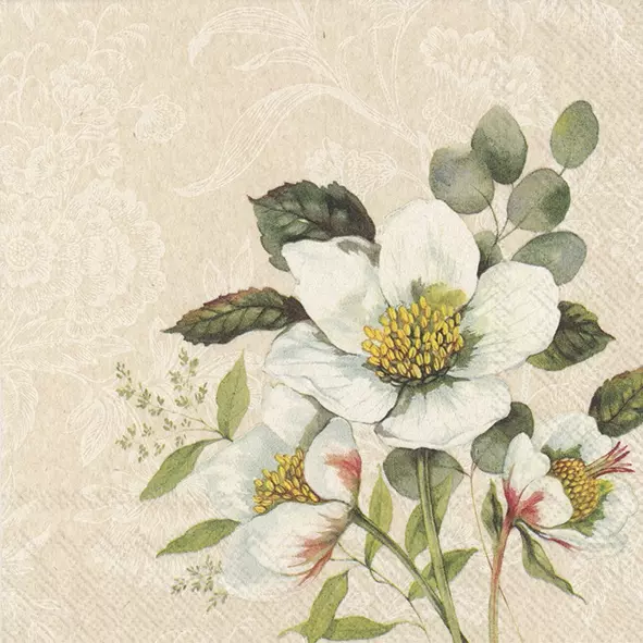 Șervețel - Noelia brown - 33x33 cm 1 Șervețel - Noelia brown - 33x33 cm