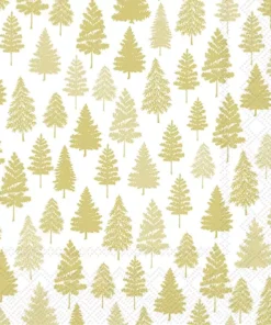 Șervețel - Nordic Forest gold - 33x33 cm