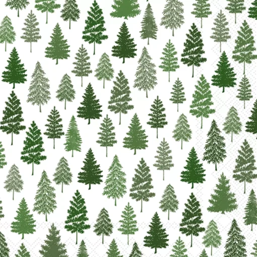 Șervețel - Nordic Forest green - 33x33 cm 1