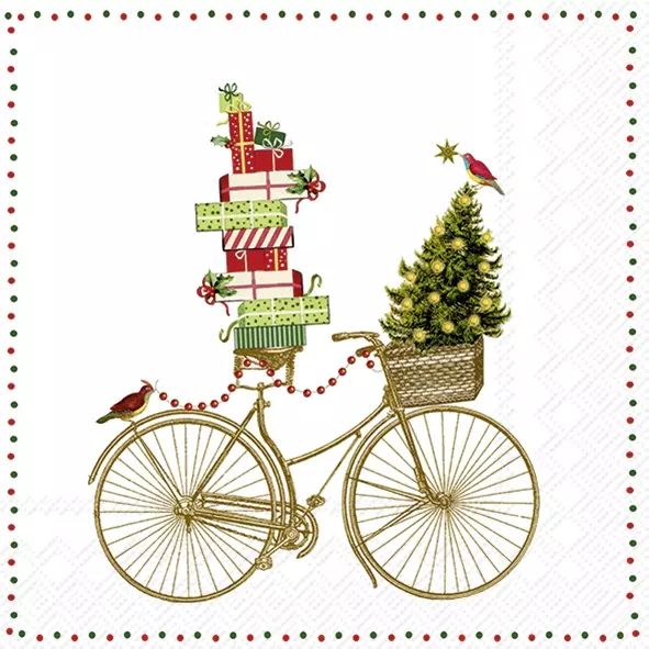 Șervețel - Nostalgic Bicycle - 33x33 cm 1 Șervețel - Nostalgic Bicycle - 33x33 cm