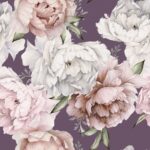 Șervețel - Peonies on lilac - 33x33 cm