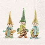 Șervețel - Pinecone Dwarfs - 33x33 cm