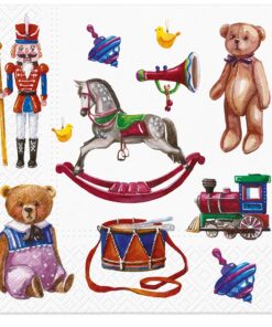 Șervețel - Retro Toys - 33x33 cm