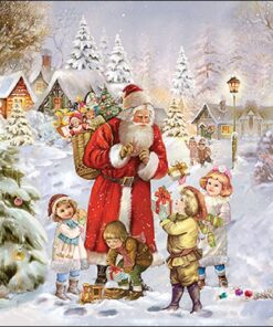 Șervețel - Santa Bringing Presents - 25x25cm