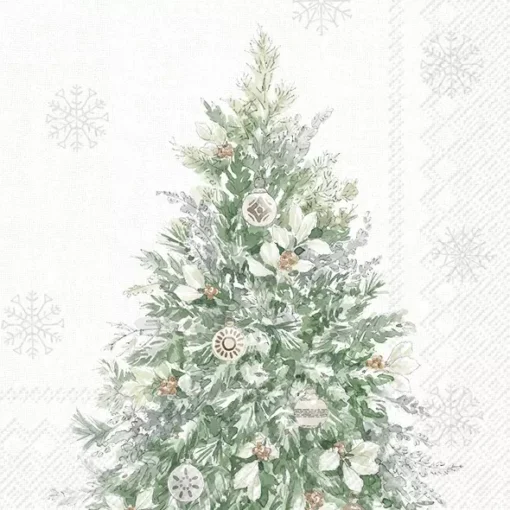 Șervețel - Simple Season Tree cream - 33x33 cm 1