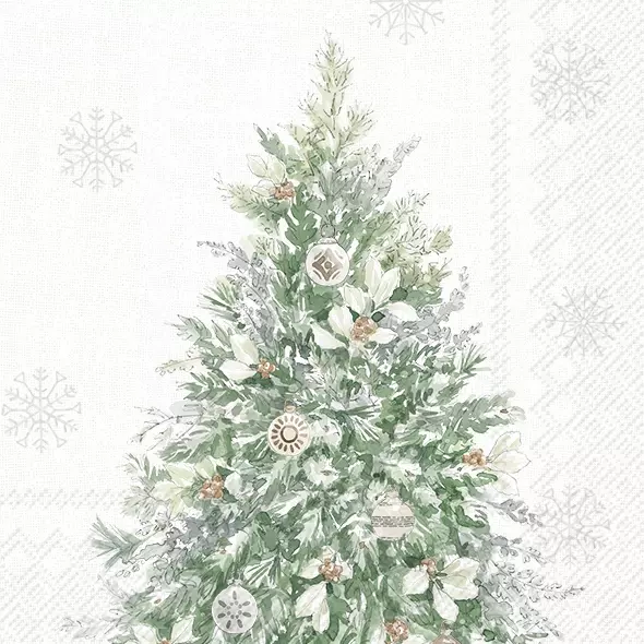 Șervețel - Simple Season Tree cream - 33x33 cm 1 Șervețel - Simple Season Tree cream - 33x33 cm