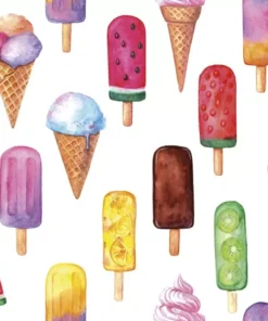Șervețel - Watercolour Ice Cream - 33x33 cm