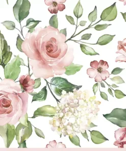 Șervețel - Watercolour Roses with Hydrangea - 33x33 cm