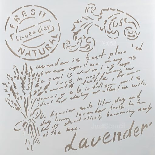 Șablon - Lavender - 30x30 cm 1