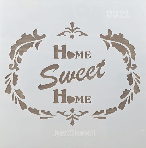 Șablon – Home Sweet Home – 20×20 cm 1
