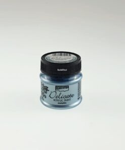 Vopsea acrilică - metalizat - albastru argintiu - Pentart - 50 ml