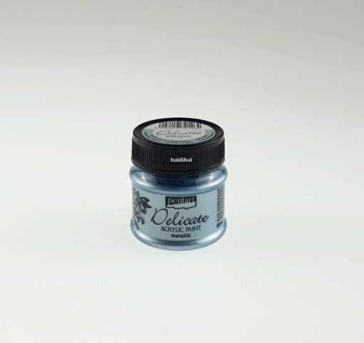 Vopsea acrilică - metalizat - albastru argintiu - Pentart - 50 ml 1