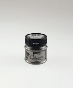 Vopsea acrilică - metalizat - argintiu antic - Pentart - 50 ml