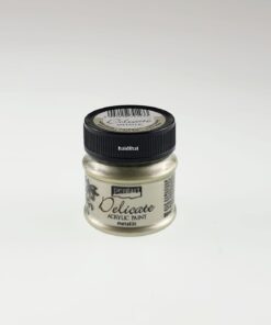 Vopsea acrilică - metalizat - auriu alb - Pentart - 50 ml