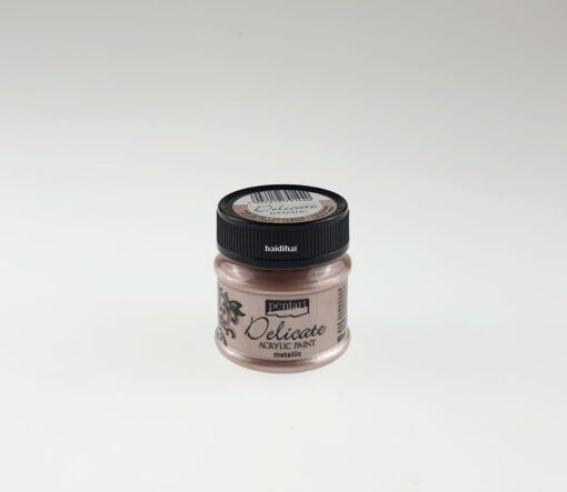 Vopsea acrilică - metalizat - roz auriu - Pentart - 50 ml 1