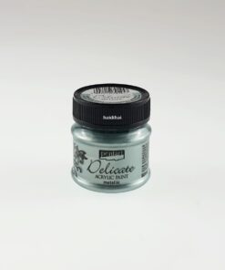 Vopsea acrilică - metalizat - verde argintiu - Pentart - 50 ml