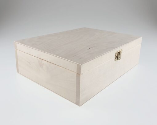 Cutie din lemn – cu închizătoare – 27,5×20,5x8,3 cm 1