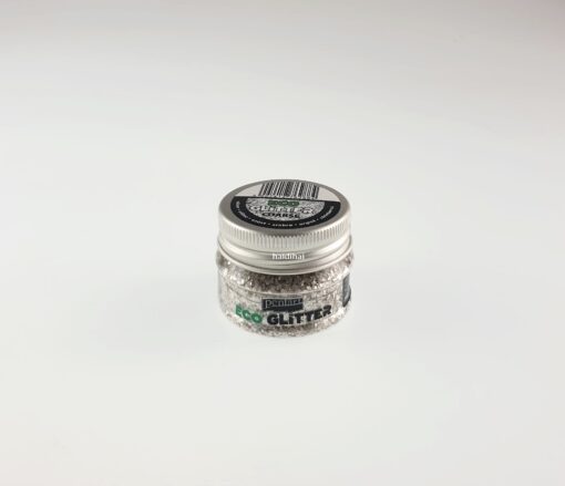 Eco Glitter Grunjos - argintiu - 15 gr - Pentart 1