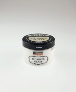 Gel strălucitor glazare - shimmer - alb perlat - 150 ml